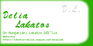 delia lakatos business card